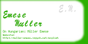 emese muller business card